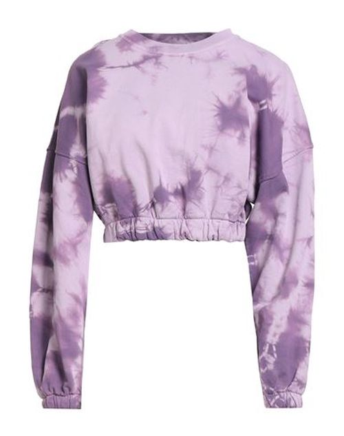 Woman Sweatshirt Lilac Size XS Cotton