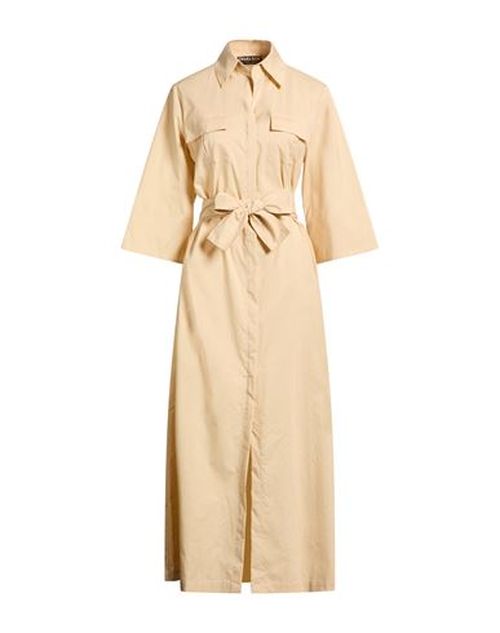Woman Maxi dress Beige Size S Polyamide, Elastane
