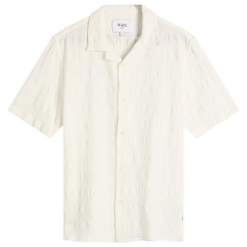 Men's Didcot Seersucker Waffle Vacation Shirt Ecru