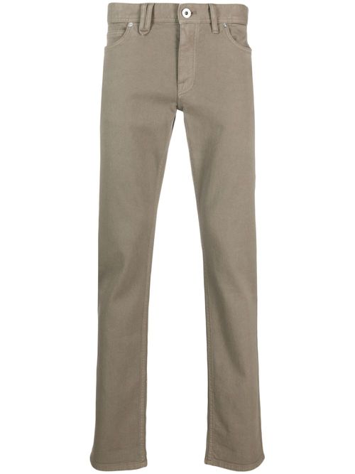Low-rise slim-fit jeans - Neutrals