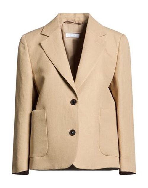 Easy Woman Blazer Sand Size 6 Linen, Viscose
