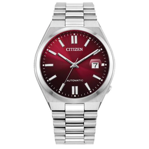 Tsuyosa Automatic Burgundy Dial Mens Watch NJ0150