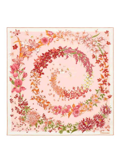 Primavera print silk foulard