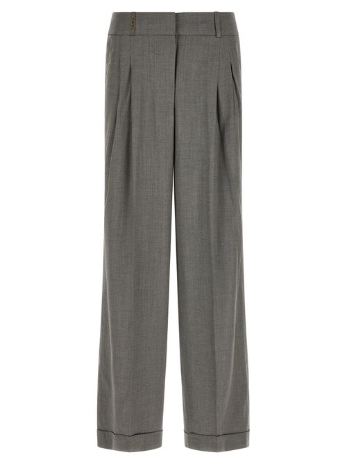 Palazzo Trousers — Grey