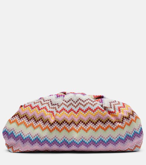 Zigzag Large jacquard clutch