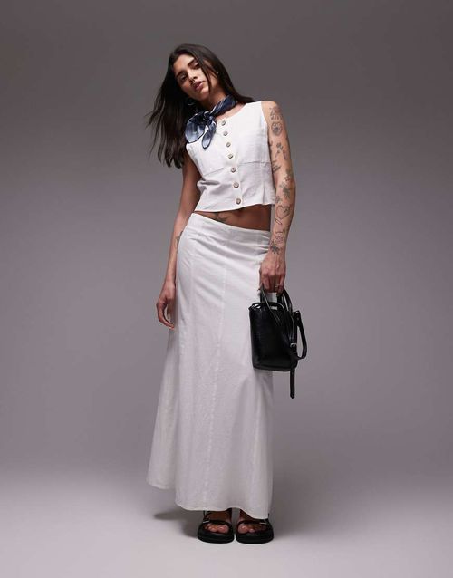 Resume low rise midi skirt in white - part of a set