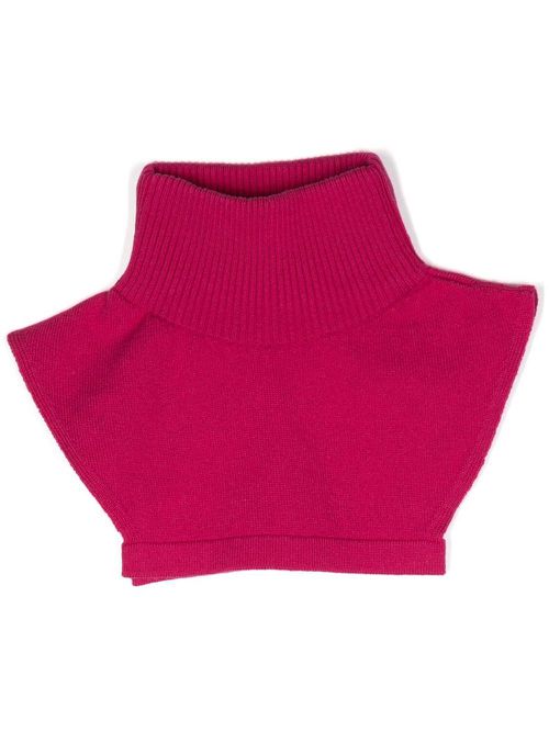 High-neck cashmere collar - Pink