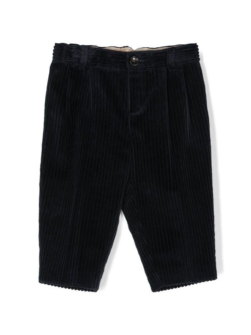 Double G velvet trousers - Blue