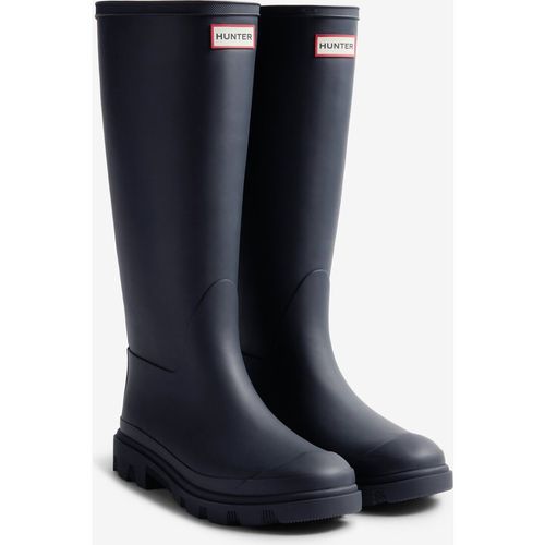 Hunter Downpour Unisex Tall Boot in Dark Blue Wellington Boots Rubber