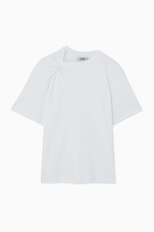 TWIST-NECK T-SHIRT
