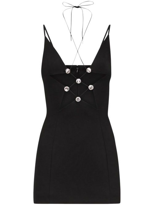 Star cut-out minidress - Black