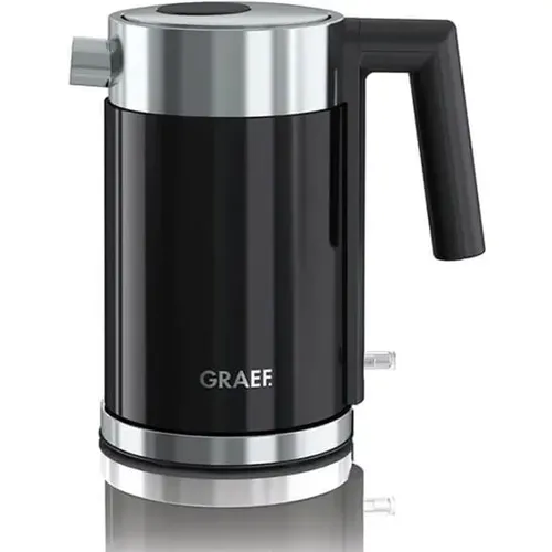 Graef Stainless Steel and Black 1L Kettle