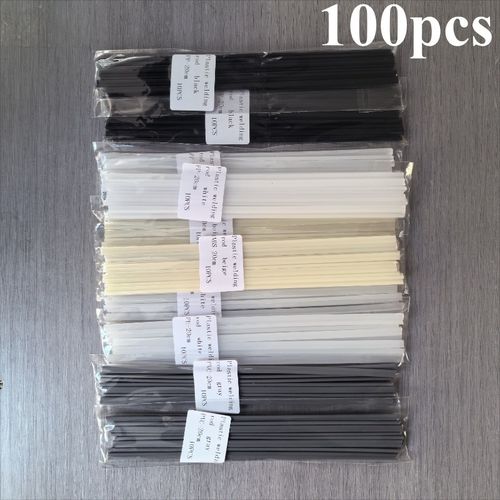 TEMU 100pcs Heavy-duty Plastic Welding Rods - Compatible With Abs, Pp, Pvc, Pe, Automotive Bumper Repair, Diy Projects - Non-toxic Welding Electrode