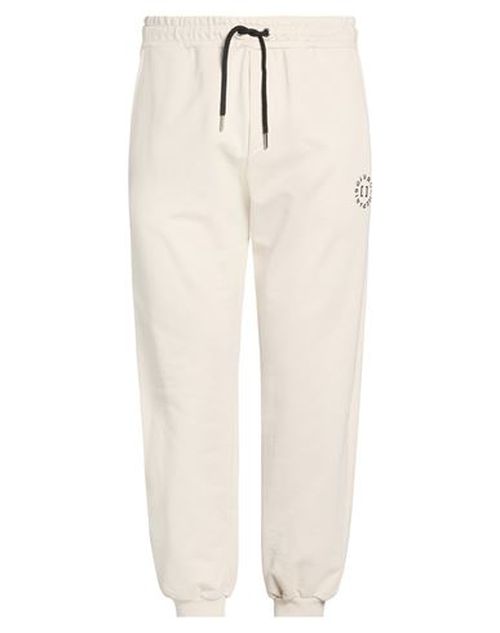 Man Pants Light grey Size L Cotton, Polyester