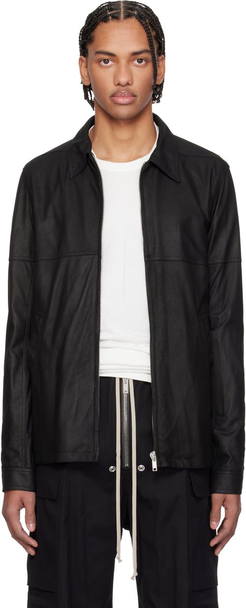 Black Temple Brad Leather Jacket