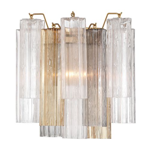 Aged Brass Wall Sconce from the Addis Collection