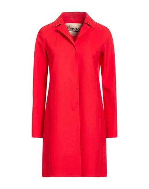 Woman Overcoat & Trench Coat Red Size 2 Polyamide, Elastane