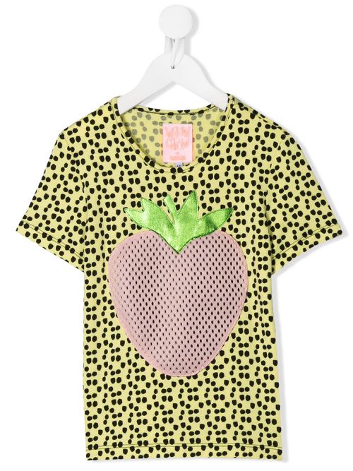 Johanna polka-dot print T-shirt - Yellow
