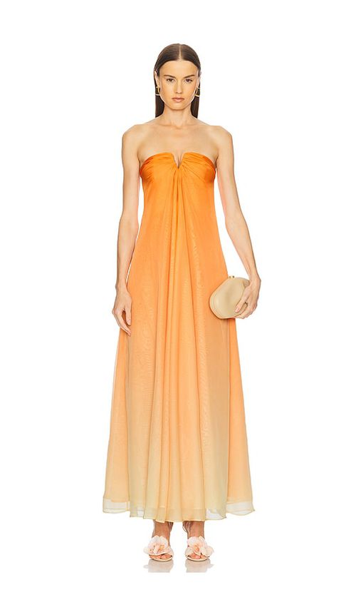 Cult Gaia Janelle Gown in Ombre - Orange. 0 also in