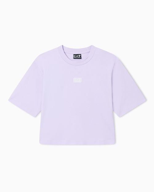 Cotton jersey T-shirt with logo