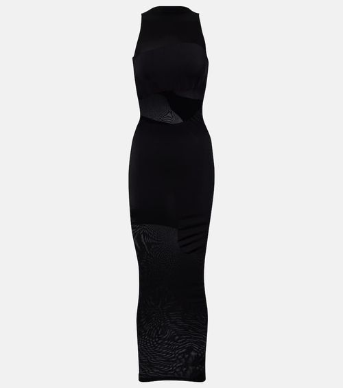 Shade paneled midi dress