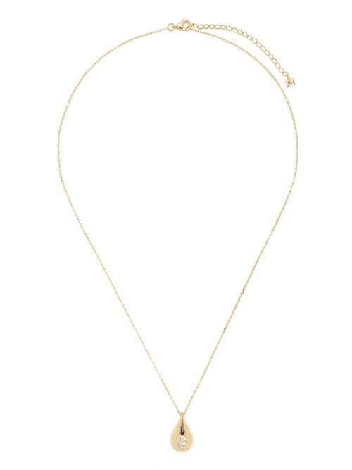 14K Yellow Gold Diamond Necklace - Women's - 14kt Yellow Gold/Diamond