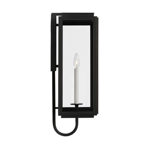 Visual Comfort Studio Edgar Outdoor Wall Light in Textured Black by Lauren Ralph Lauren