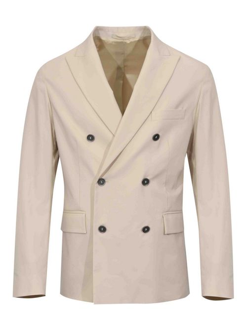 Double-breasted jacket in ice cotton blend