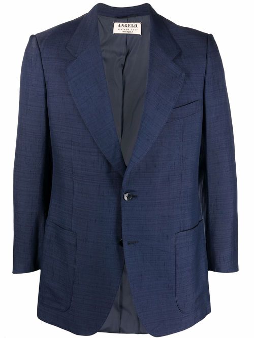 1970s single-breasted blazer - Blue