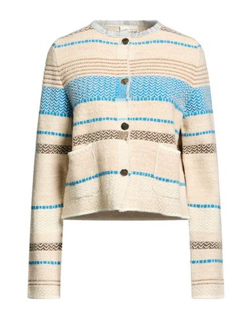Woman Cardigan Beige Size M Acrylic, Polyester, Wool, Polyamide