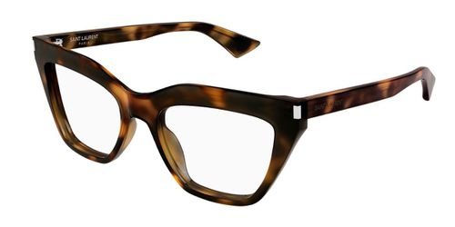 Saint Laurent SL 760 003 Women’s Eyeglasses Tortoiseshell Size 99 - Blue Light Block Available