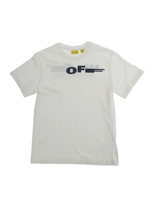 White T-shirt with logo on the front and print back in Cotton for Kids Tshirts Polo Shirts - Kids