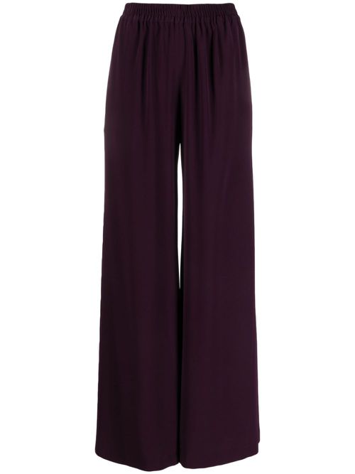 Antonia high-waisted wide-leg trousers - Purple