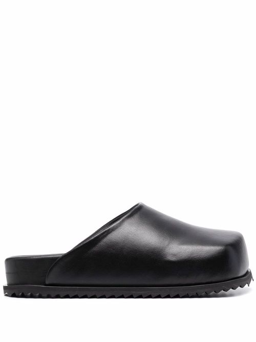 Chunky slip-on slides - Black