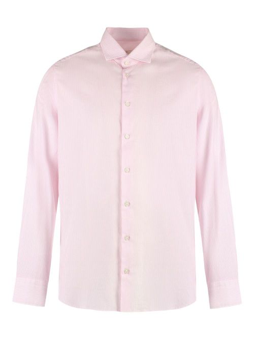 Striped buttoned shirt - Pink