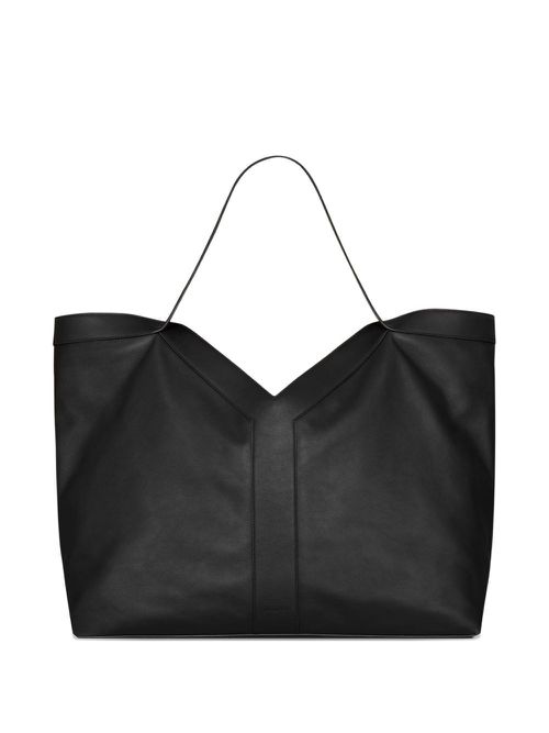 Y Large Leather Tote Bag