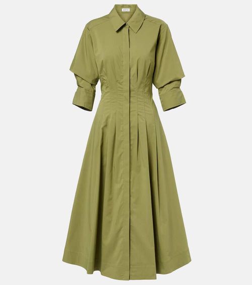 Jazz cotton-blend poplin shirt dress