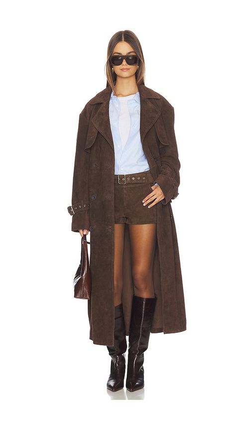 OW Collection TRENCHCOAT ZADE in Brown. Größe M. Also in