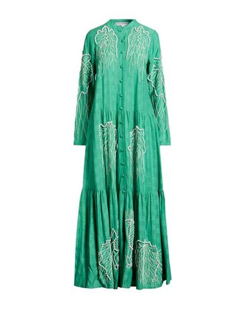 Woman Maxi dress Green Size M Cotton