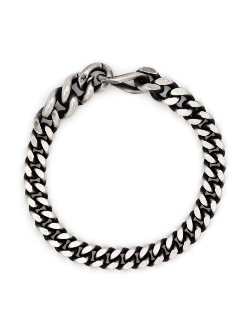 Long Link Flat bracelet - Silver