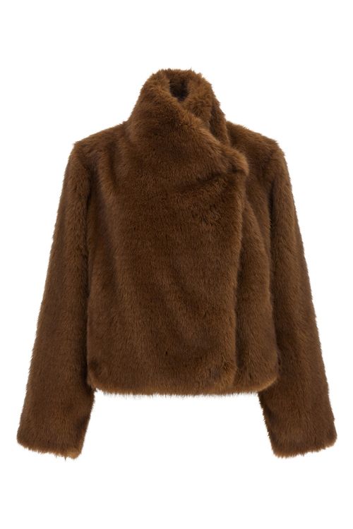 'Farrah First' Eco-Fur Coat