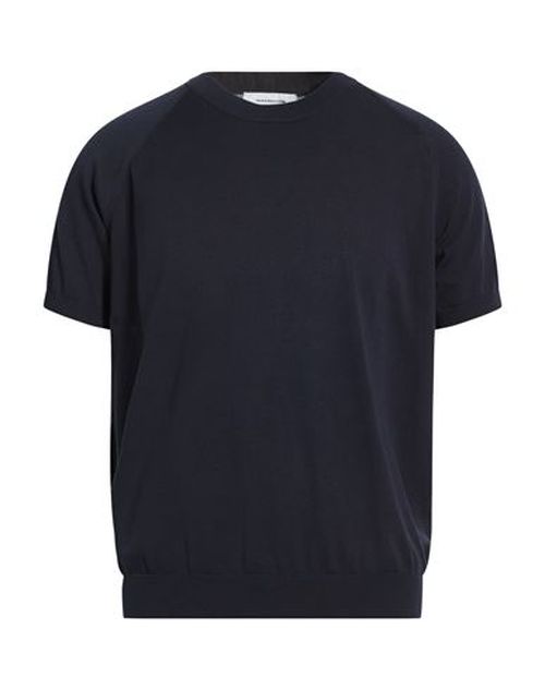 Man Sweater Midnight blue Size 38 Cotton
