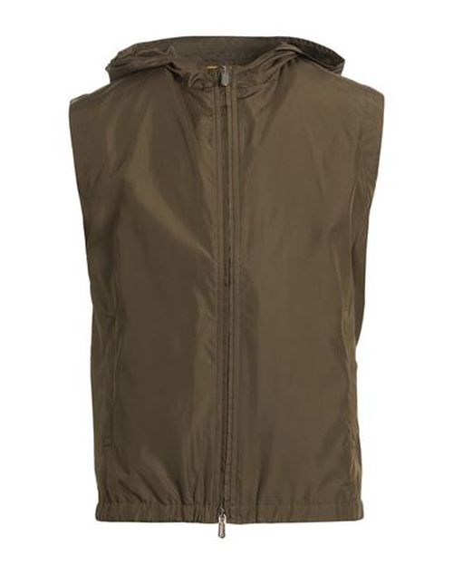 Man Vest Military green Size 38 Polyester