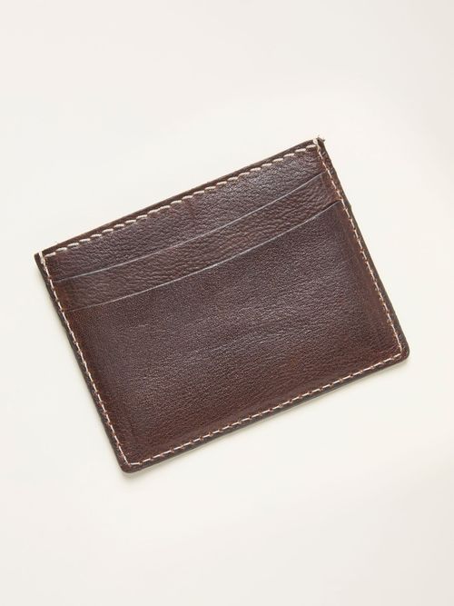 FatFace Chocolate Brown Leather Cardholder