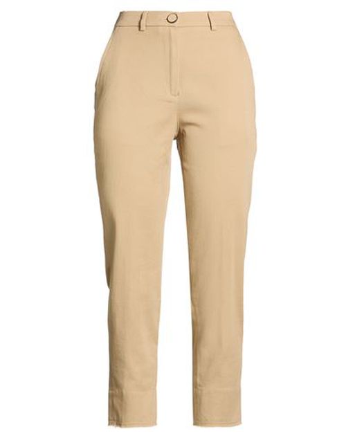 Woman Pants Camel Size 4 Cotton, Elastane