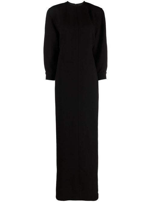 Black Open Back Maxi Dress