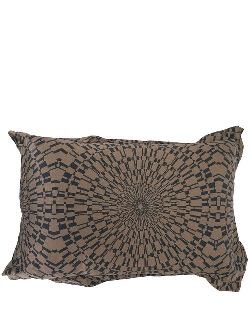 Pre-owned psychedelic H print pillow cover - Brown