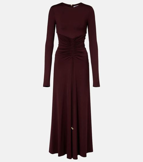 Doppia gathered maxi dress