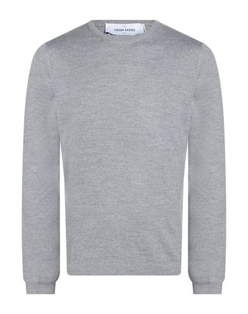 Man Sweater Grey Size 40 Virgin Wool
