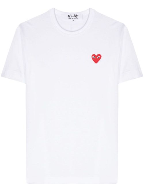 White Heart Cotton T-shirt